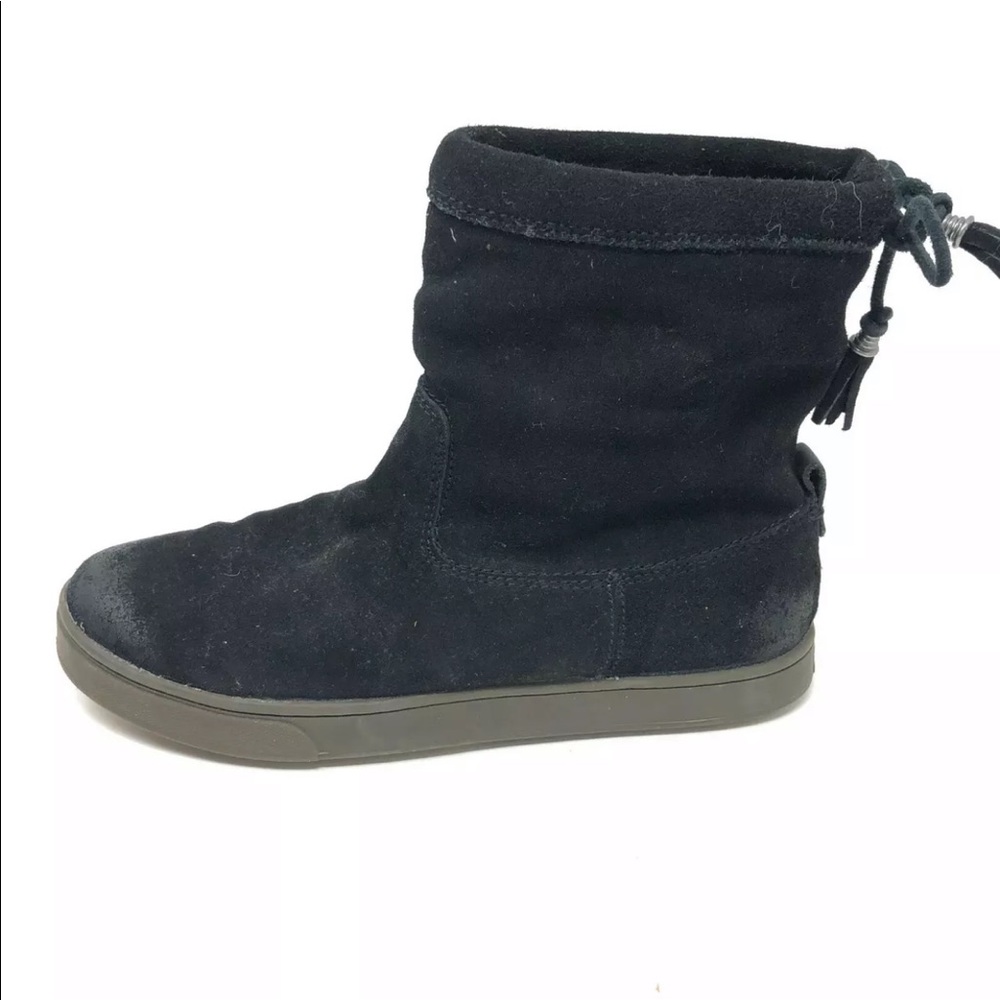 NEW Olukai KAPA MOE Flat Heel Ankle Boots Black 7